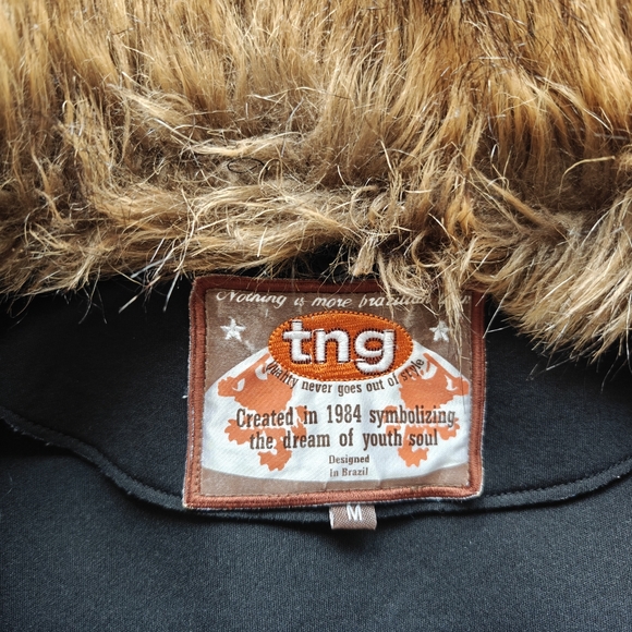 Store Close in a Week!! Vintage tng fur polyester jacket coat - Picture 4 of 5